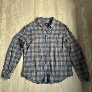 Rails mens plaid button down